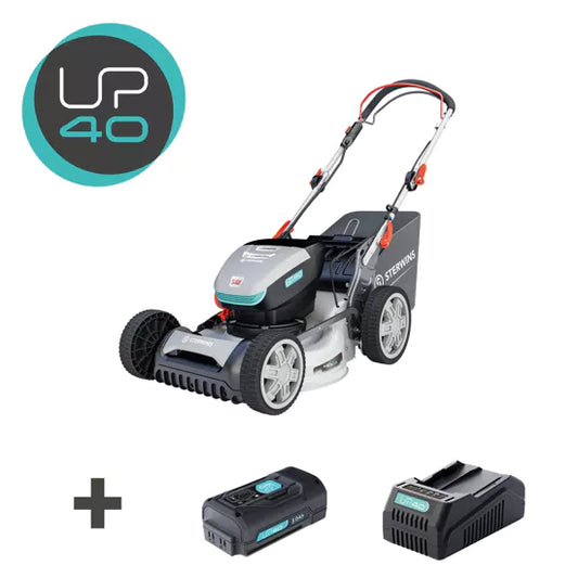 Rasaerba a Batteria Con Caricabatteria Sterwins Taglio 46Cm Sacco Da 55LT